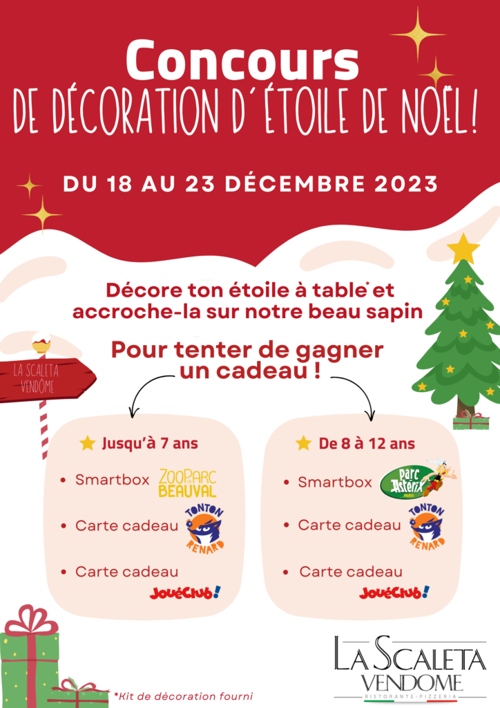Participez au concours de décoration d'étoile de Noël à Vendôme !