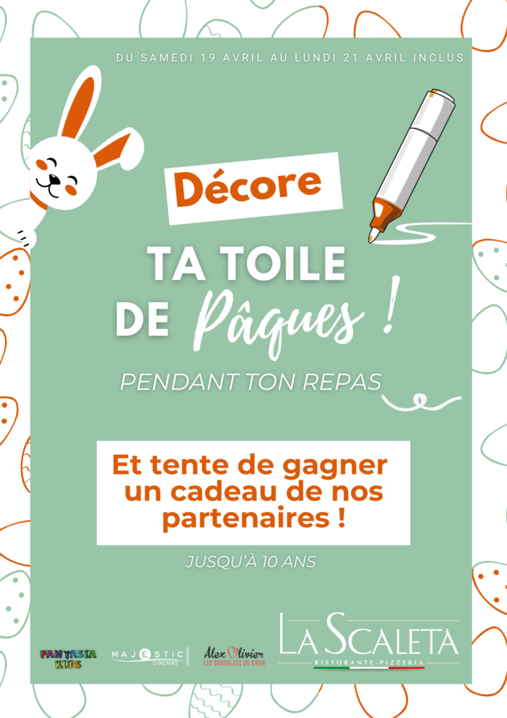 Décore ta toile de Pâques à la Scaleta Vendôme !
