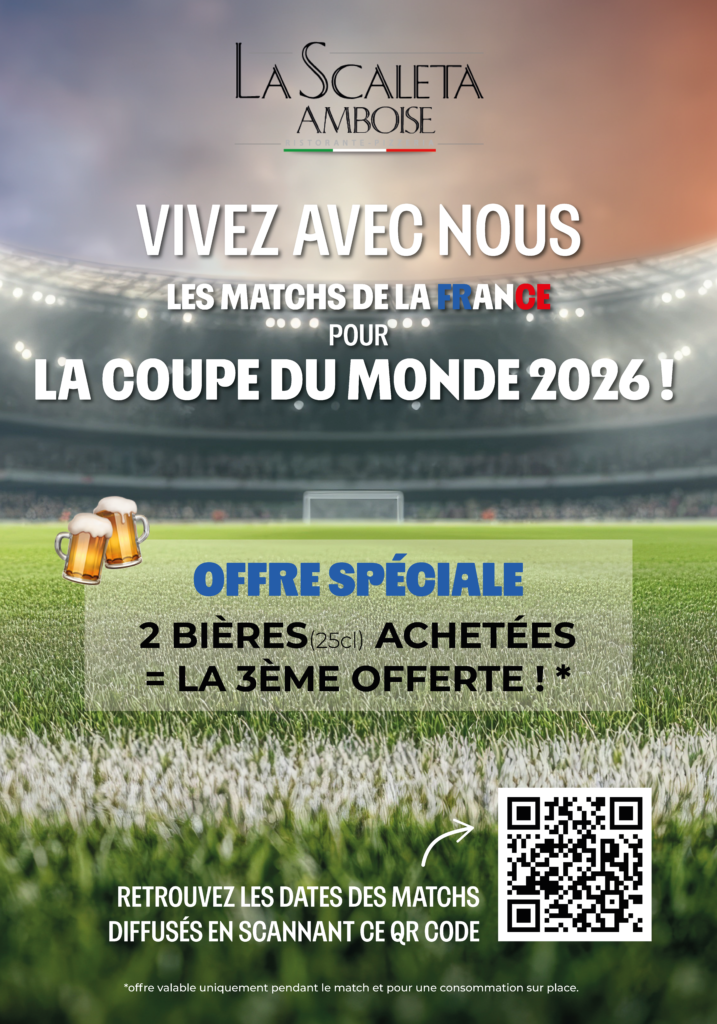 Diffusion match de France - La Scaleta Amboise