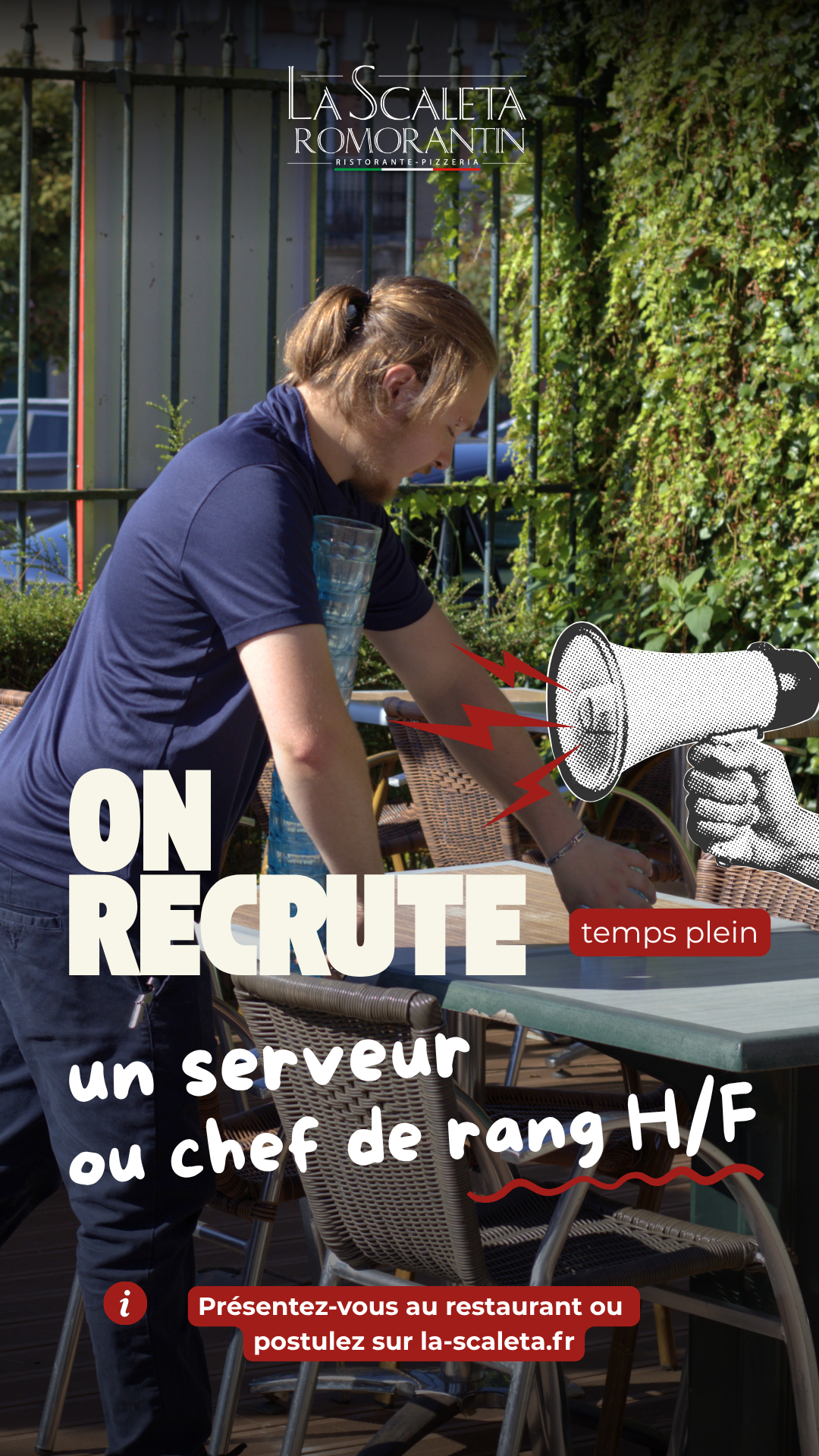 RECRUTEMENT SERVEUR ROMO (Story Instagram)
